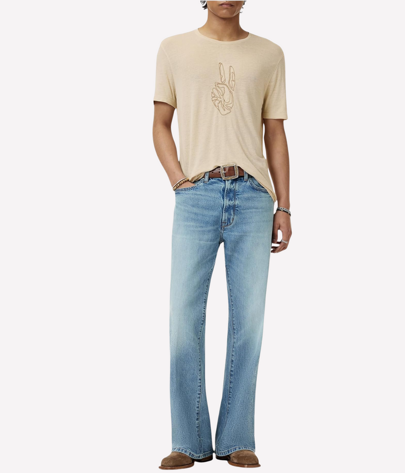 Short Sleeve Crew Tee in Twine