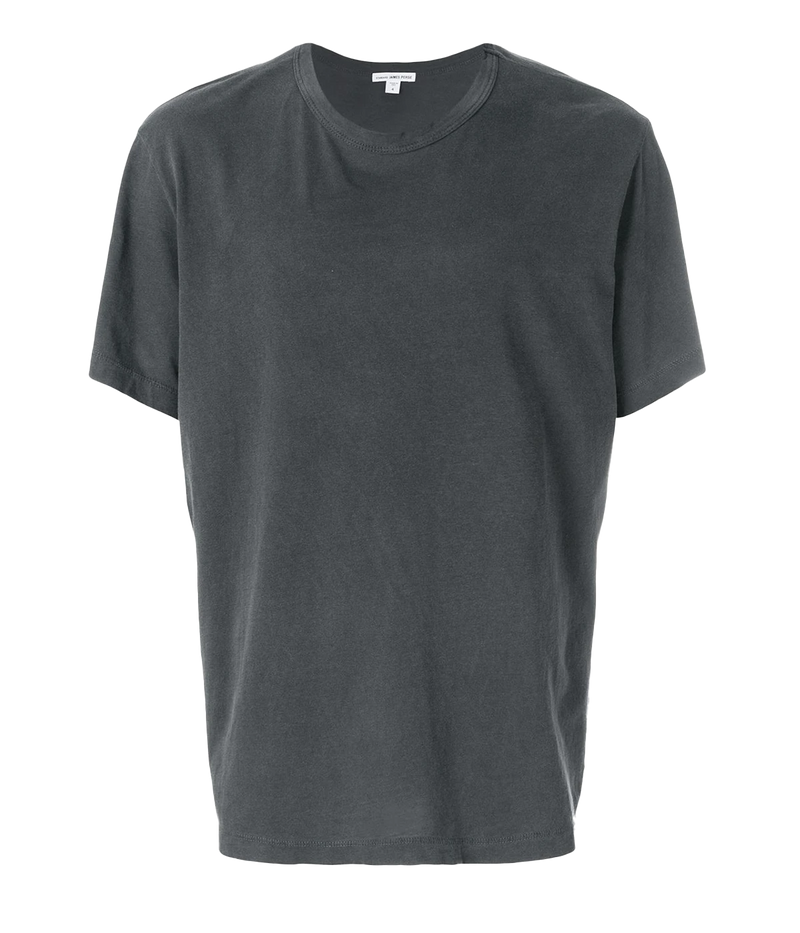 Short Sleeve Crew in Flannel Pigment