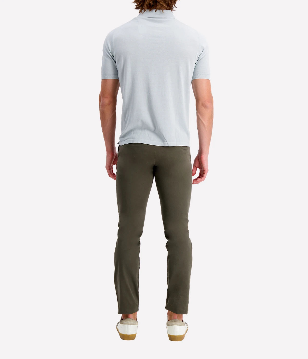 Short Sleeve Polo in Azzurro