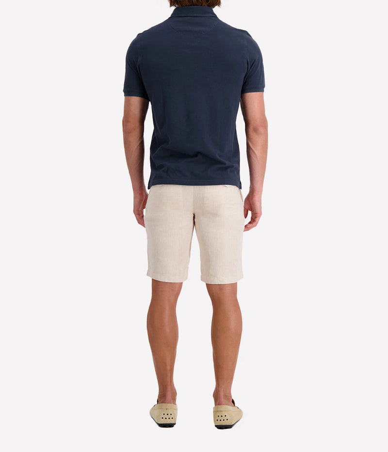 Short Sleeve Polo in Navy Blue