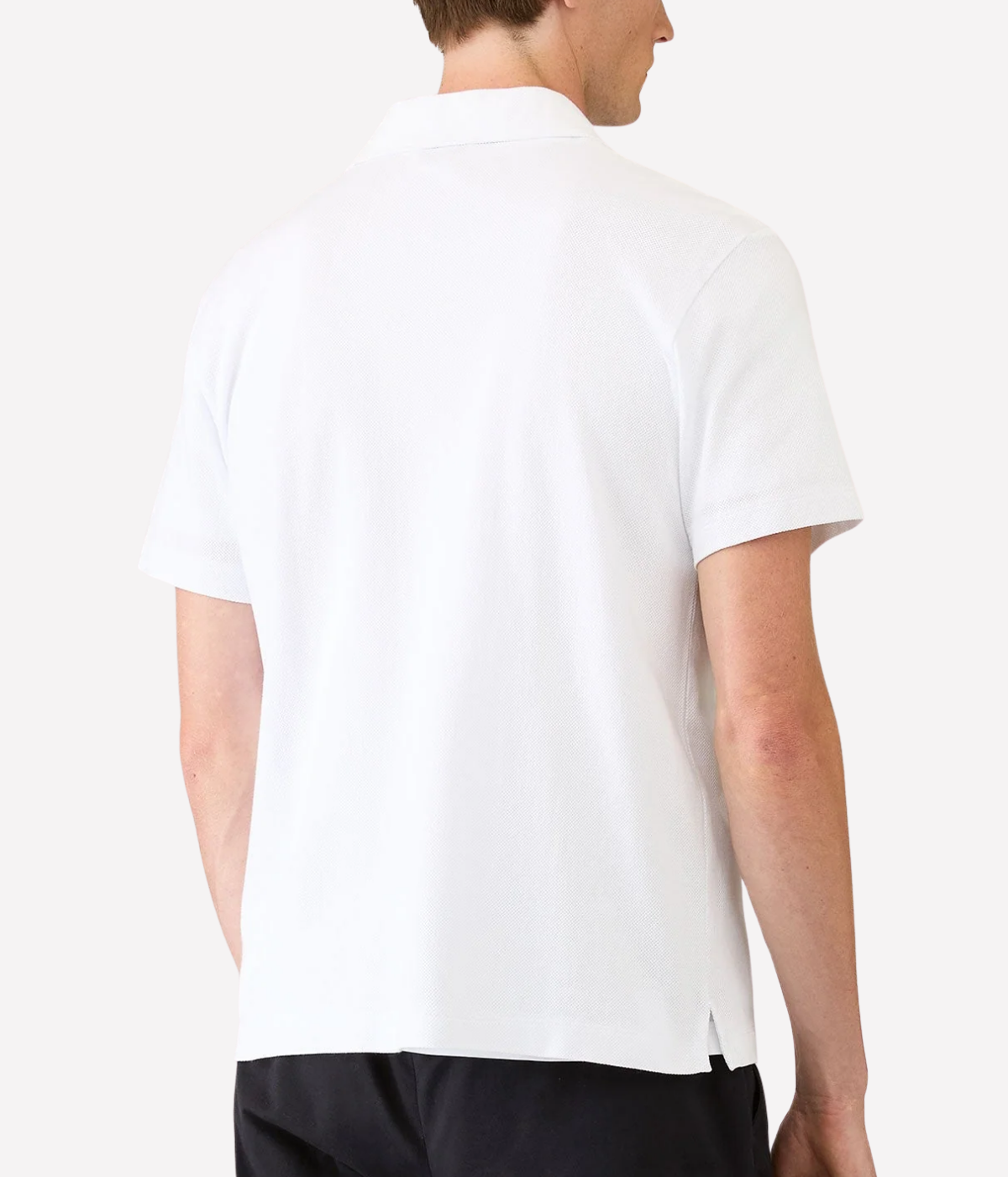 Short Sleeve Riviera Camp Collar in White