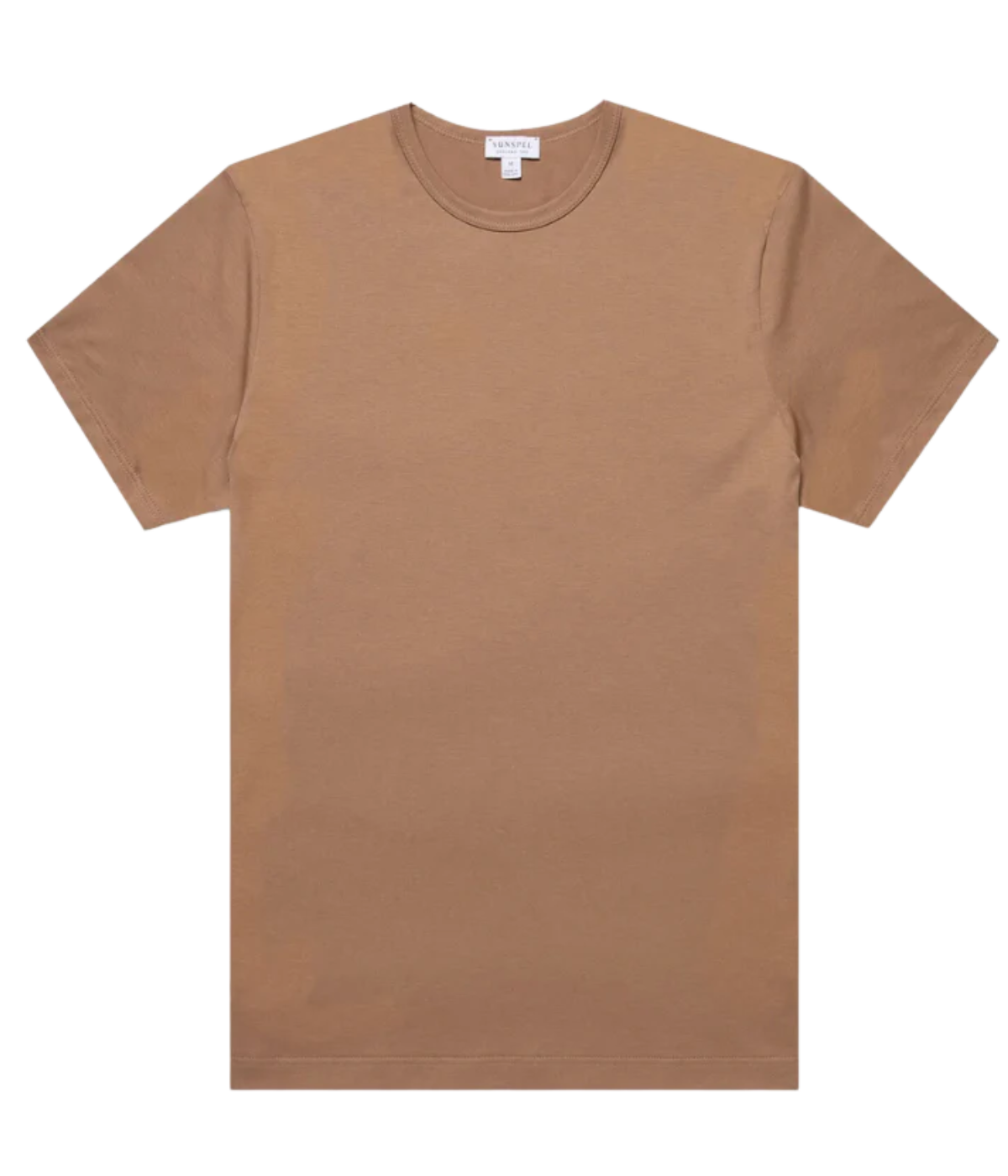 Short Sleeve Crew Neck T-Shirt in Almond