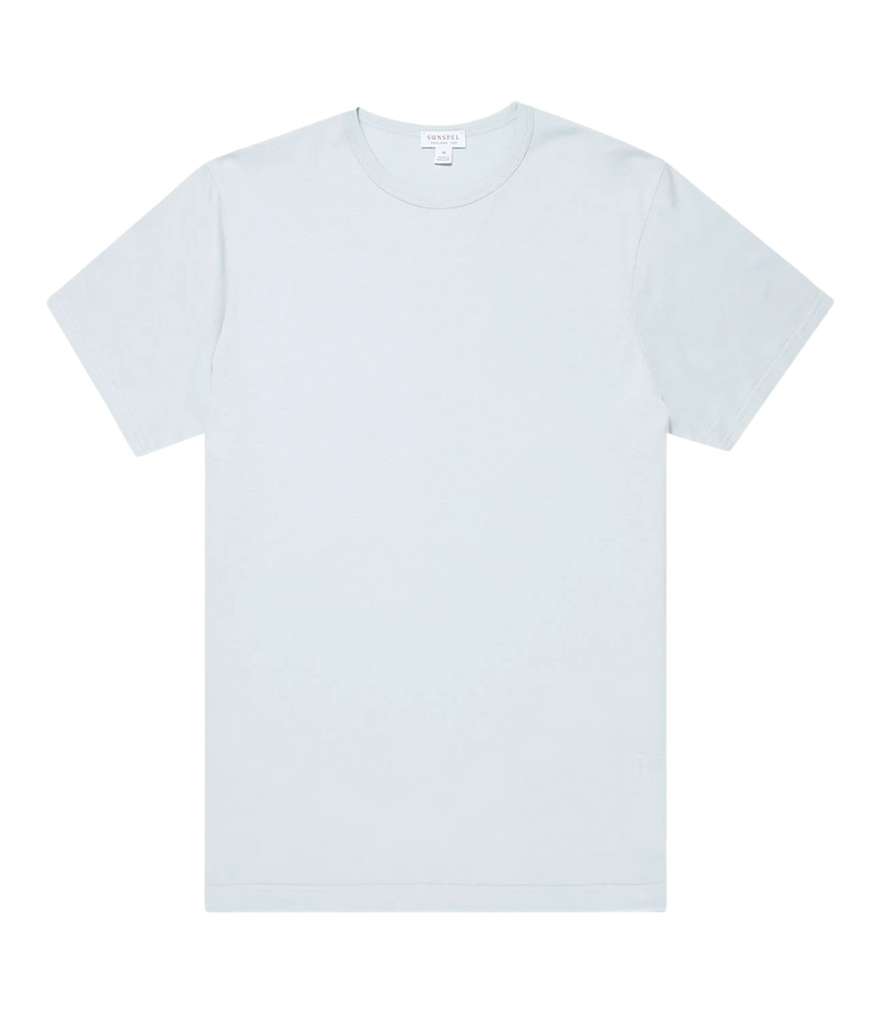 Short Sleeve Crew Neck T-Shirt in Frost Blue