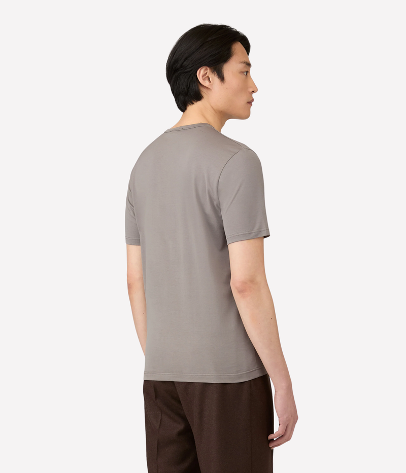 Short Sleeve Crew Neck T-Shirt in Iron Grey