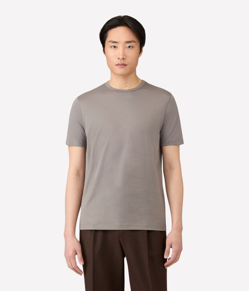 Short Sleeve Crew Neck T-Shirt in Iron Grey
