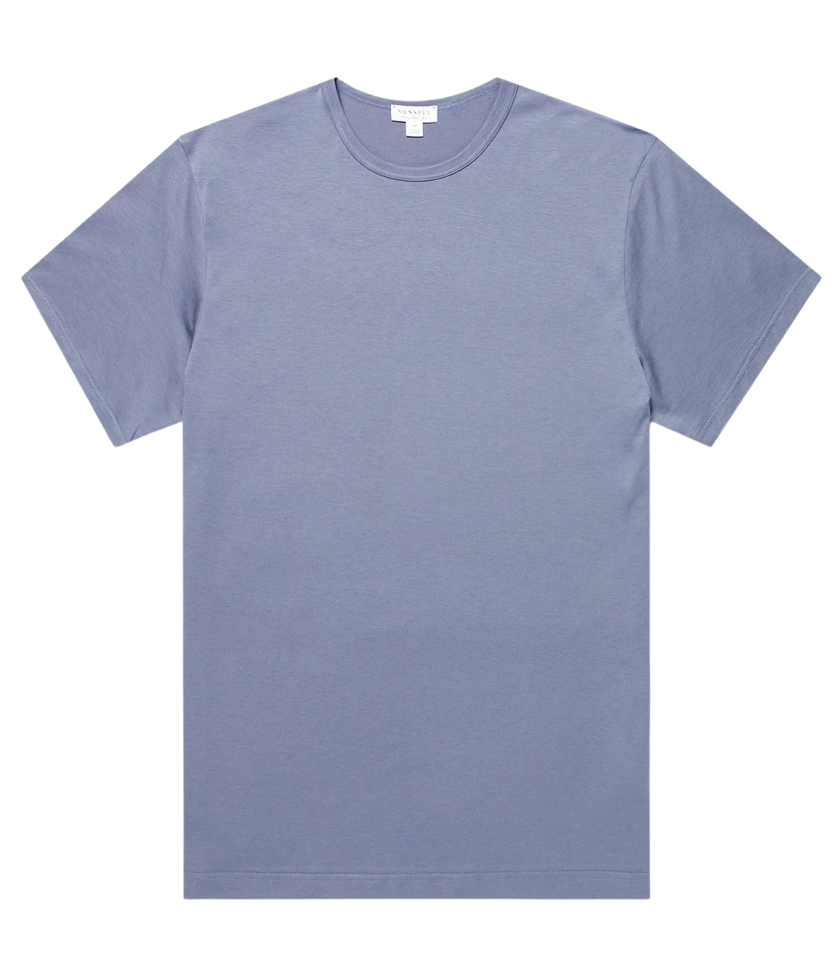 Short Sleeve Crew Neck T-Shirt in Selvedge Blue