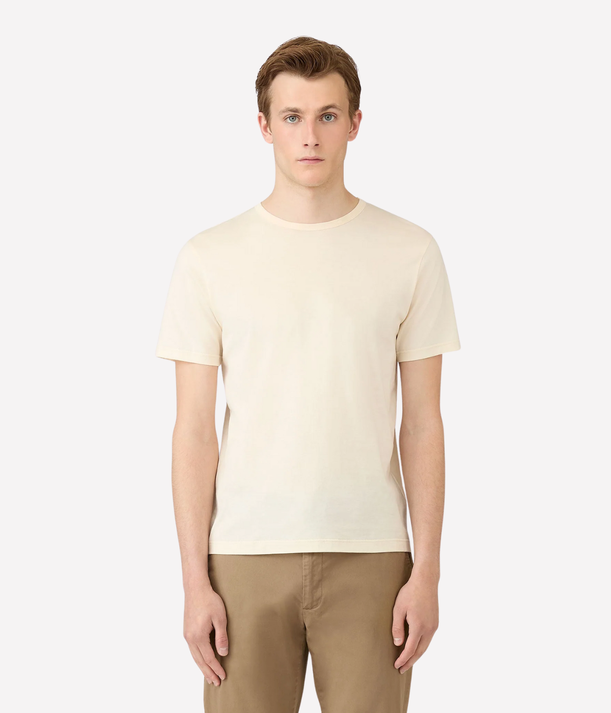 Short Sleeve Crew Neck T-Shirt in Undyed