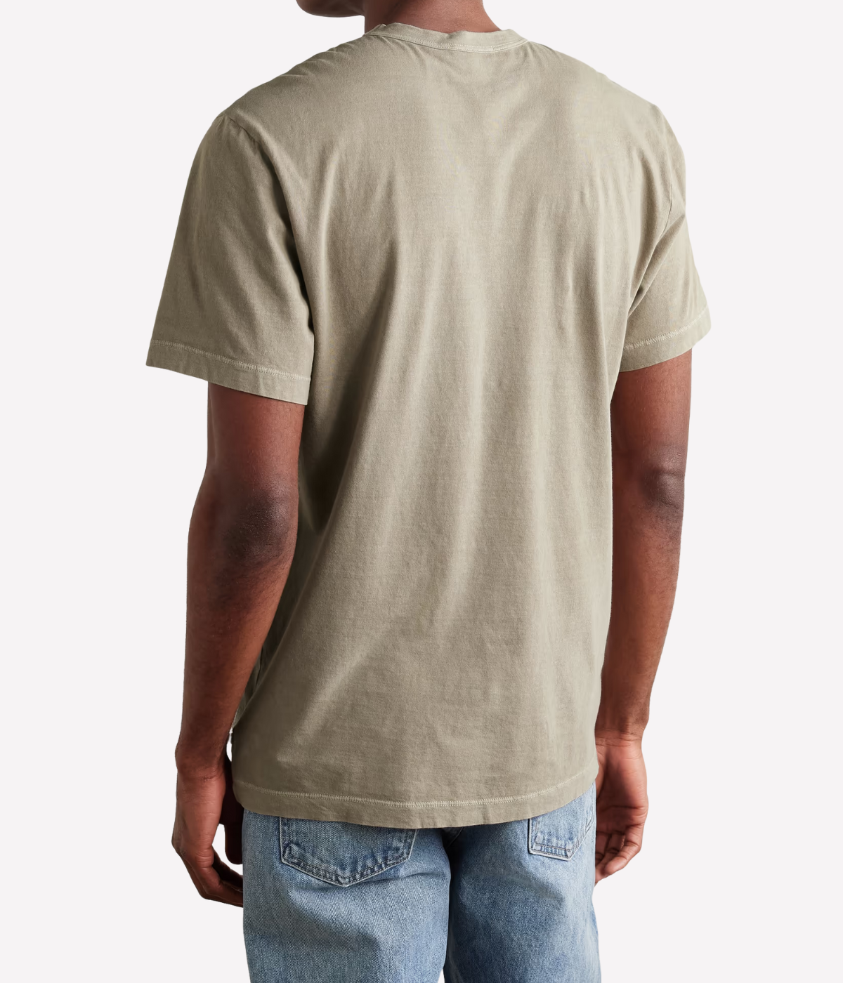 Short Sleeve Crew in Overcast Pigment