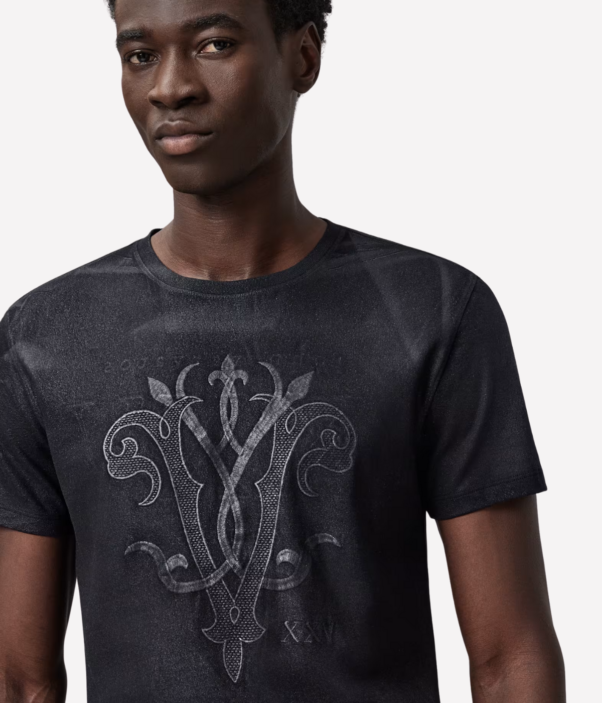 Short Sleeve Crew Tee 25th Anniversary in Black