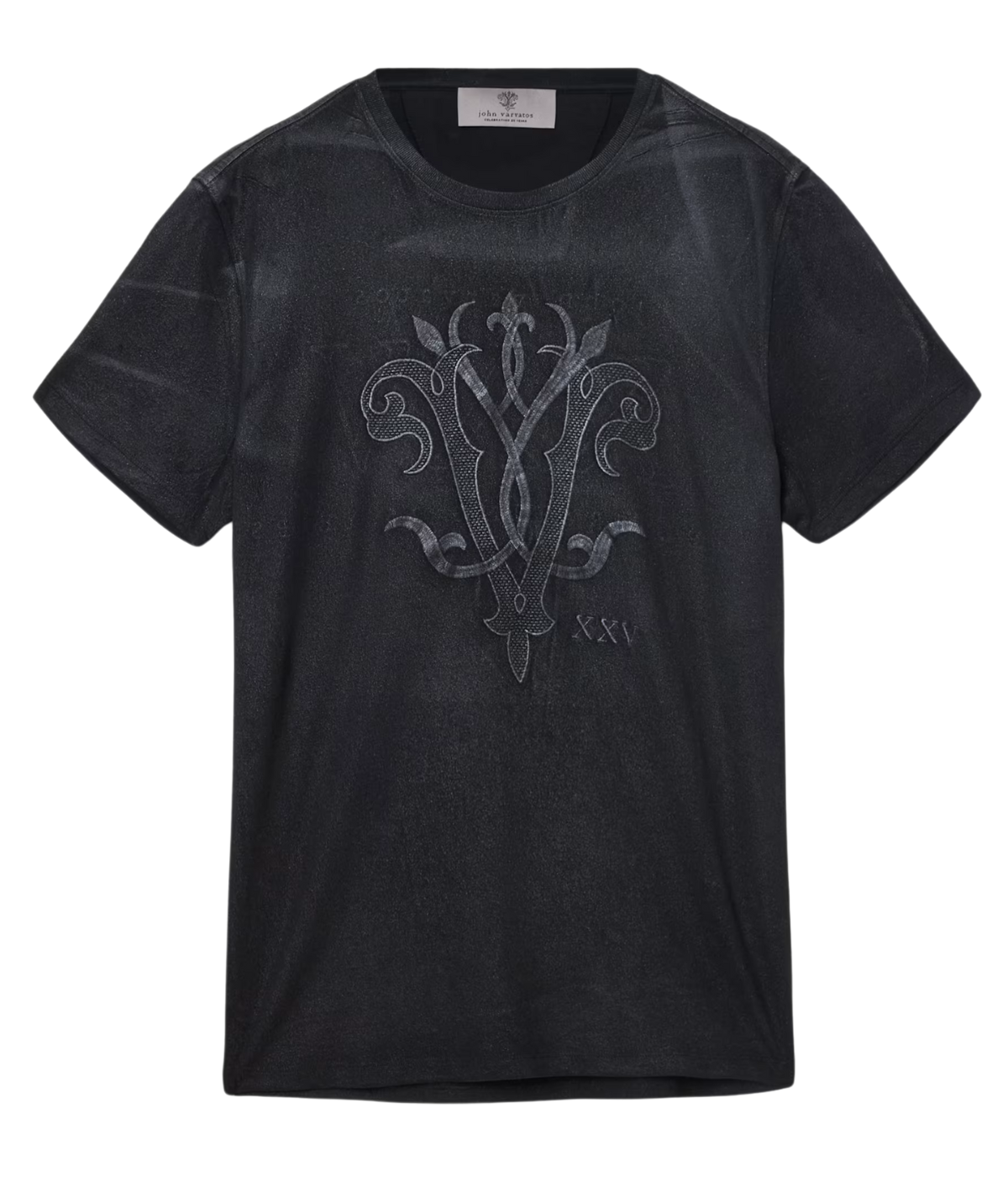 Short Sleeve Crew Tee 25th Anniversary in Black