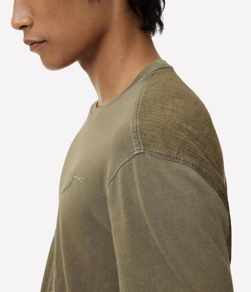 Short Sleeve Crew Tee in Lichen Green