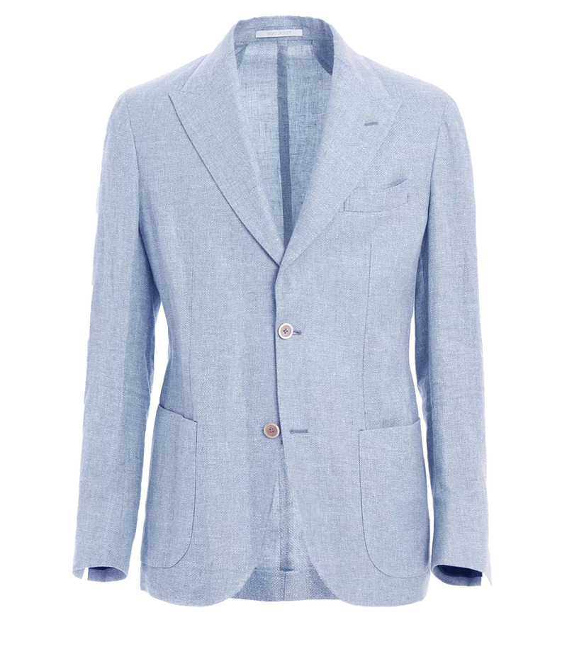 Single Breasted Deconstructed Soft Jacket in Denim