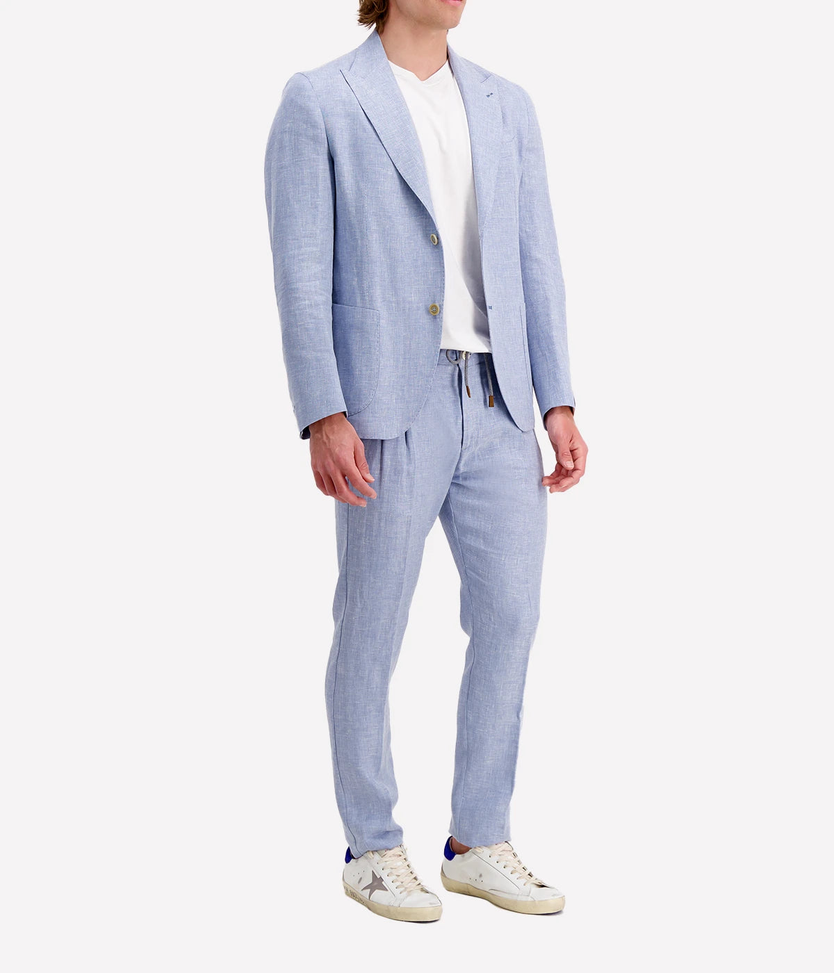 Single Breasted Deconstructed Soft Jacket in Denim