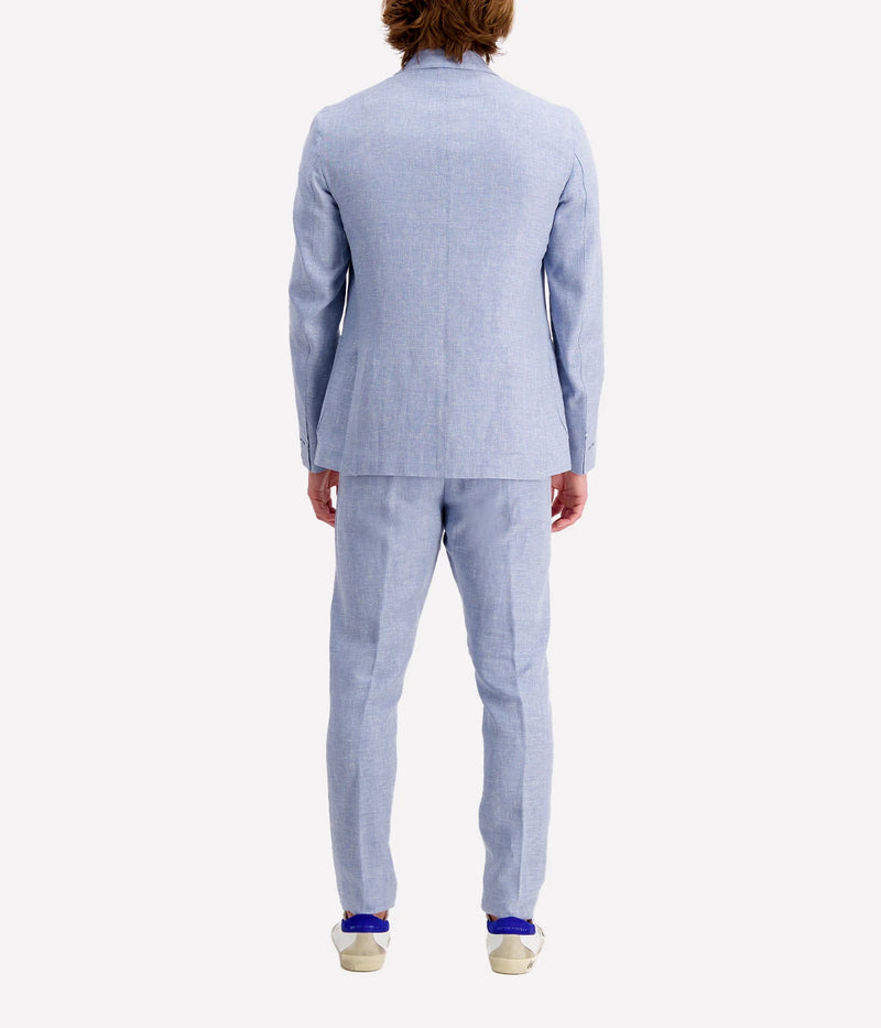 Single Breasted Deconstructed Soft Jacket in Denim