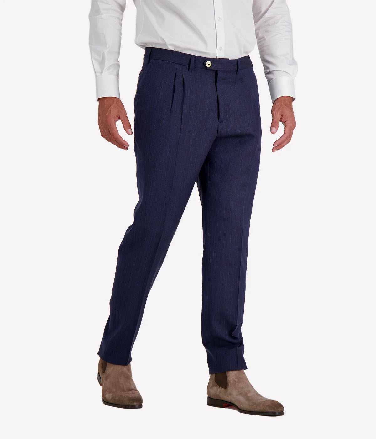 Single Breasted Suit Pant in Blue
