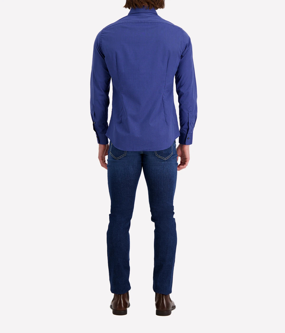 *FINAL SALE* Slim Fit Business Shirt in Navy Blue