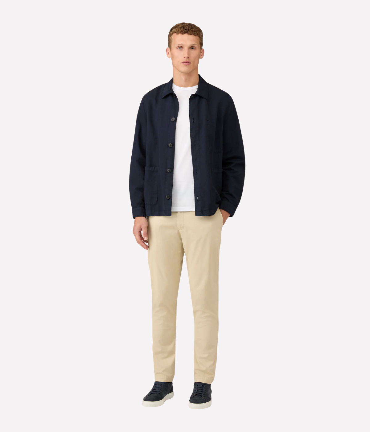 Slim Fit Chino in Light Stone