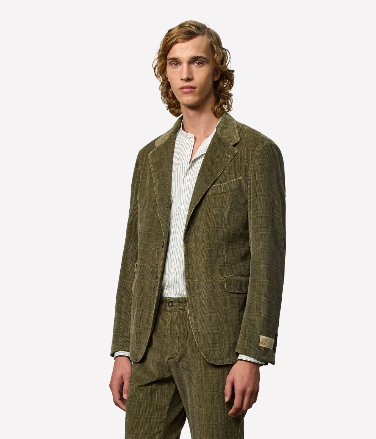 Suit Jacket w Pant in Verde