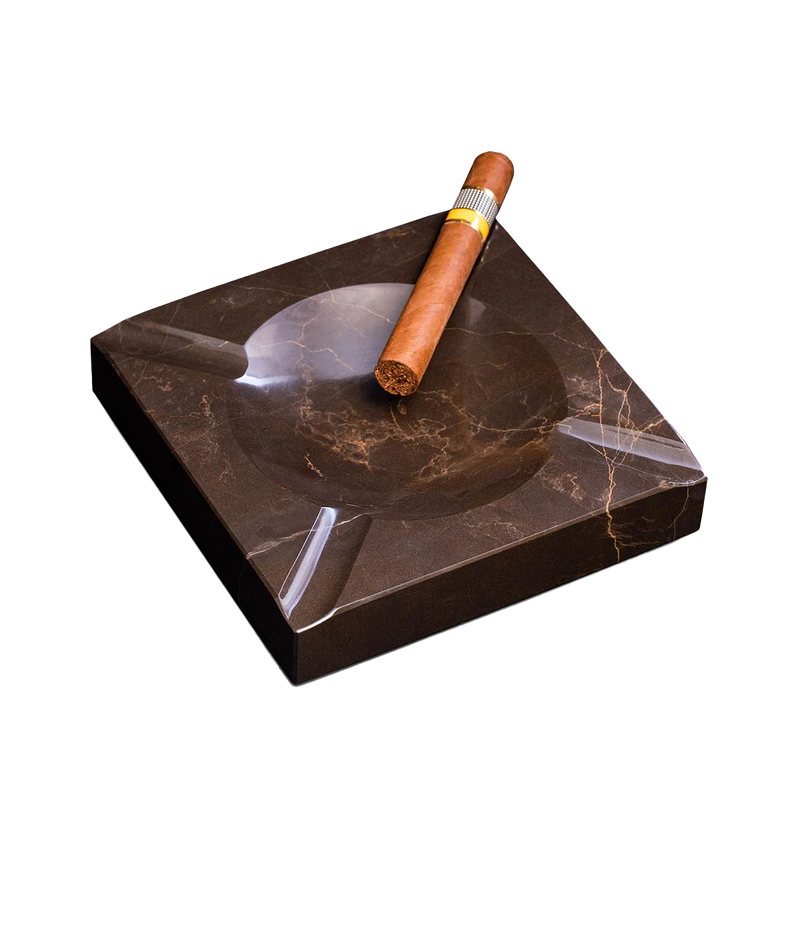 Marble Four Cigar Ashtray in Brown