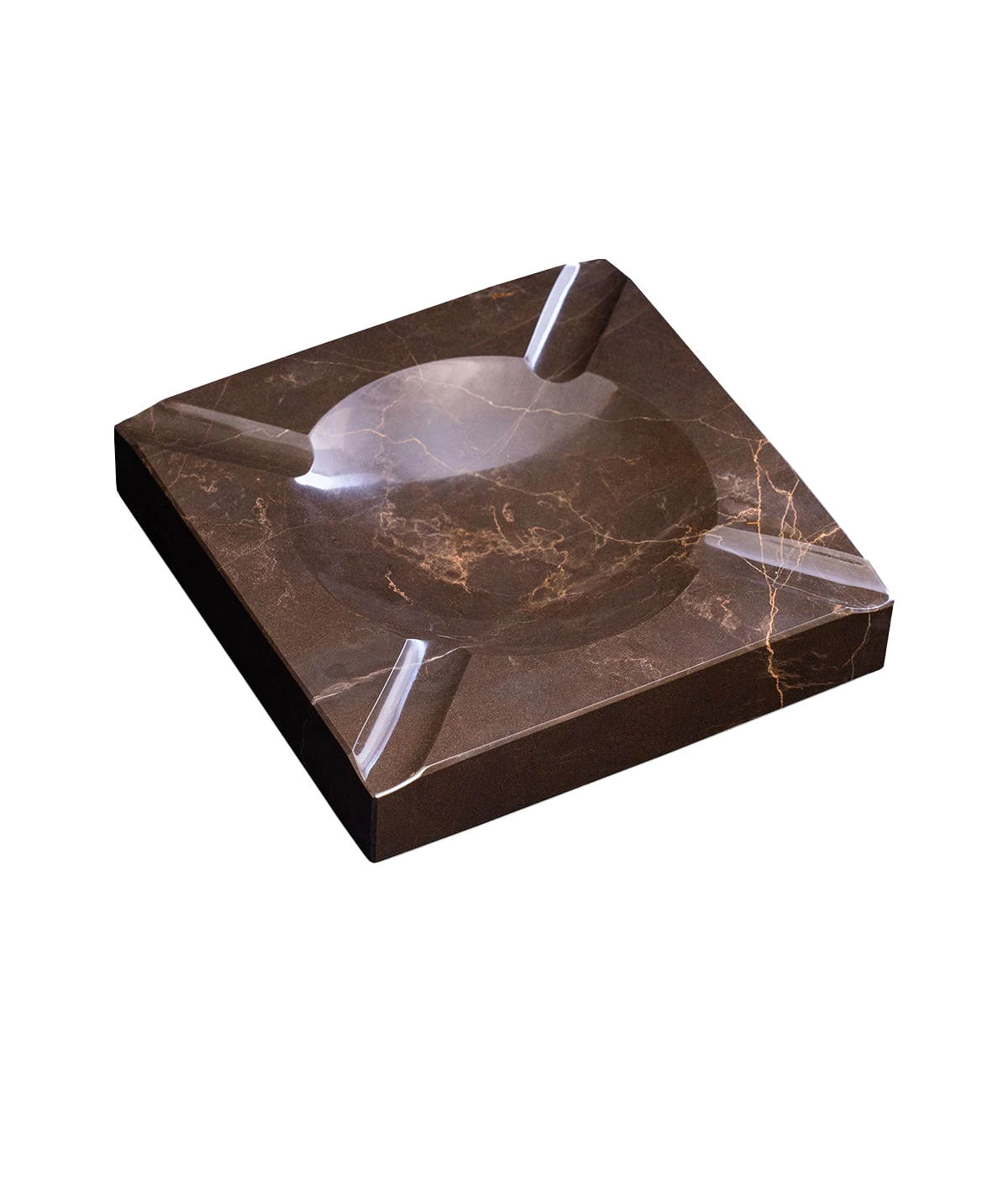 Marble Four Cigar Ashtray in Brown
