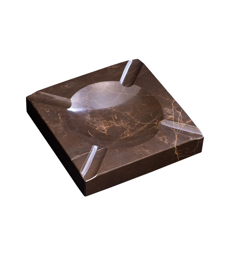 Marble Four Cigar Ashtray in Brown