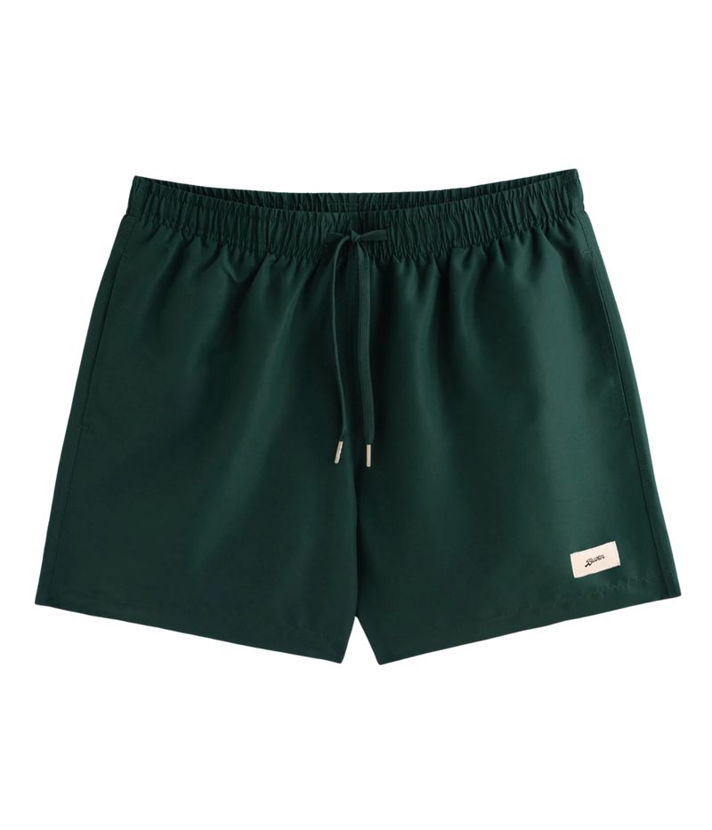 Solid Swim Trunk in Pine