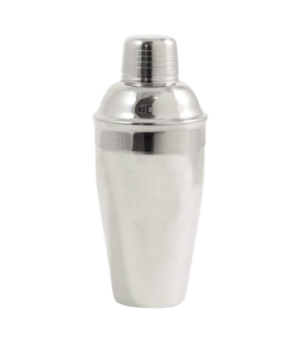 Stainless steel 18 oz cocktail shaker with strainer top – stylish gift for home bar.