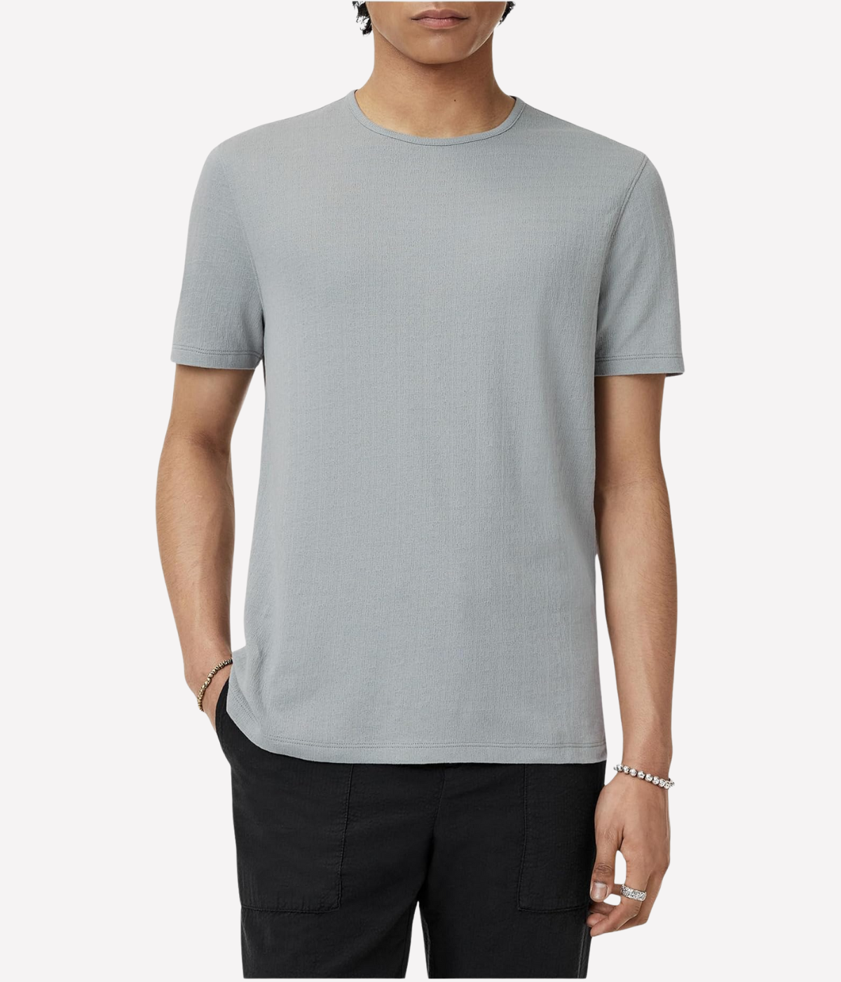 Stanley Short Sleeve Crew in Smoked Pearl Grey