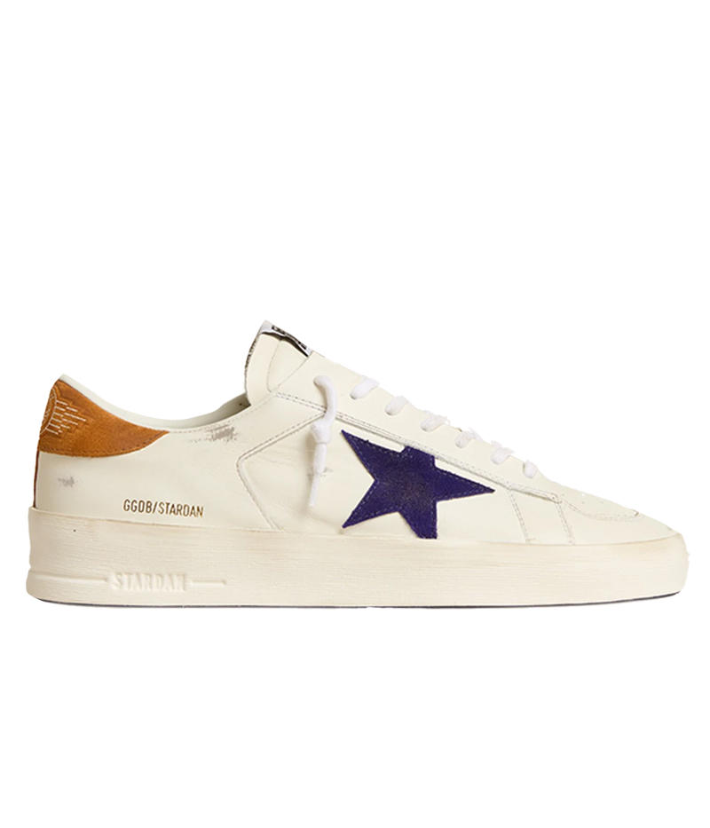 Stardan Sneaker in White, Deep Blue & Cathay Spice