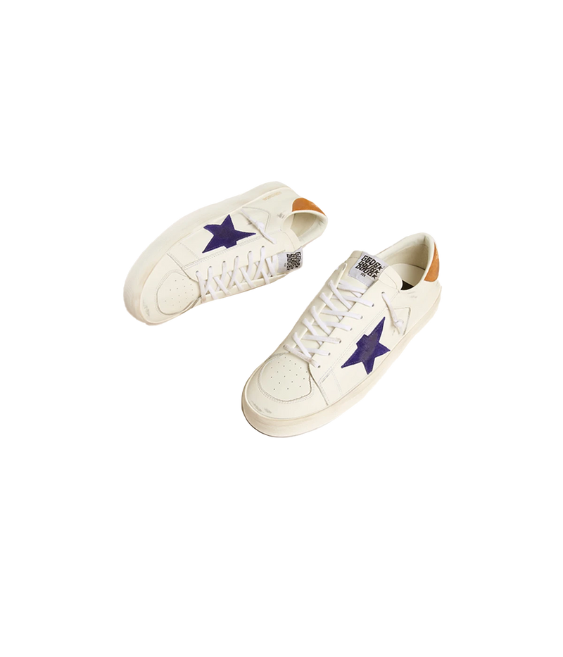 Stardan Sneaker in White, Deep Blue & Cathay Spice