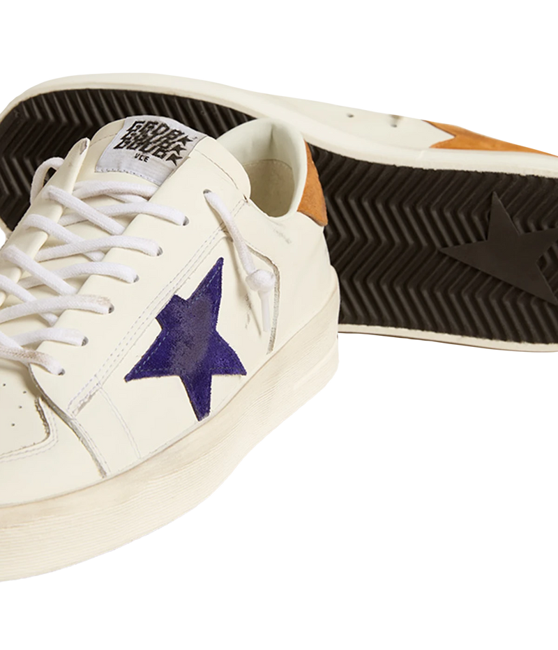 Stardan Sneaker in White, Deep Blue & Cathay Spice