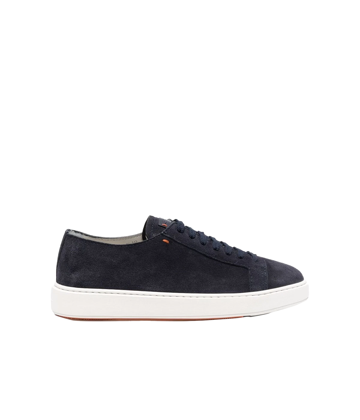 Suede Low-Top Sneakers in Oceano & Dark Blue