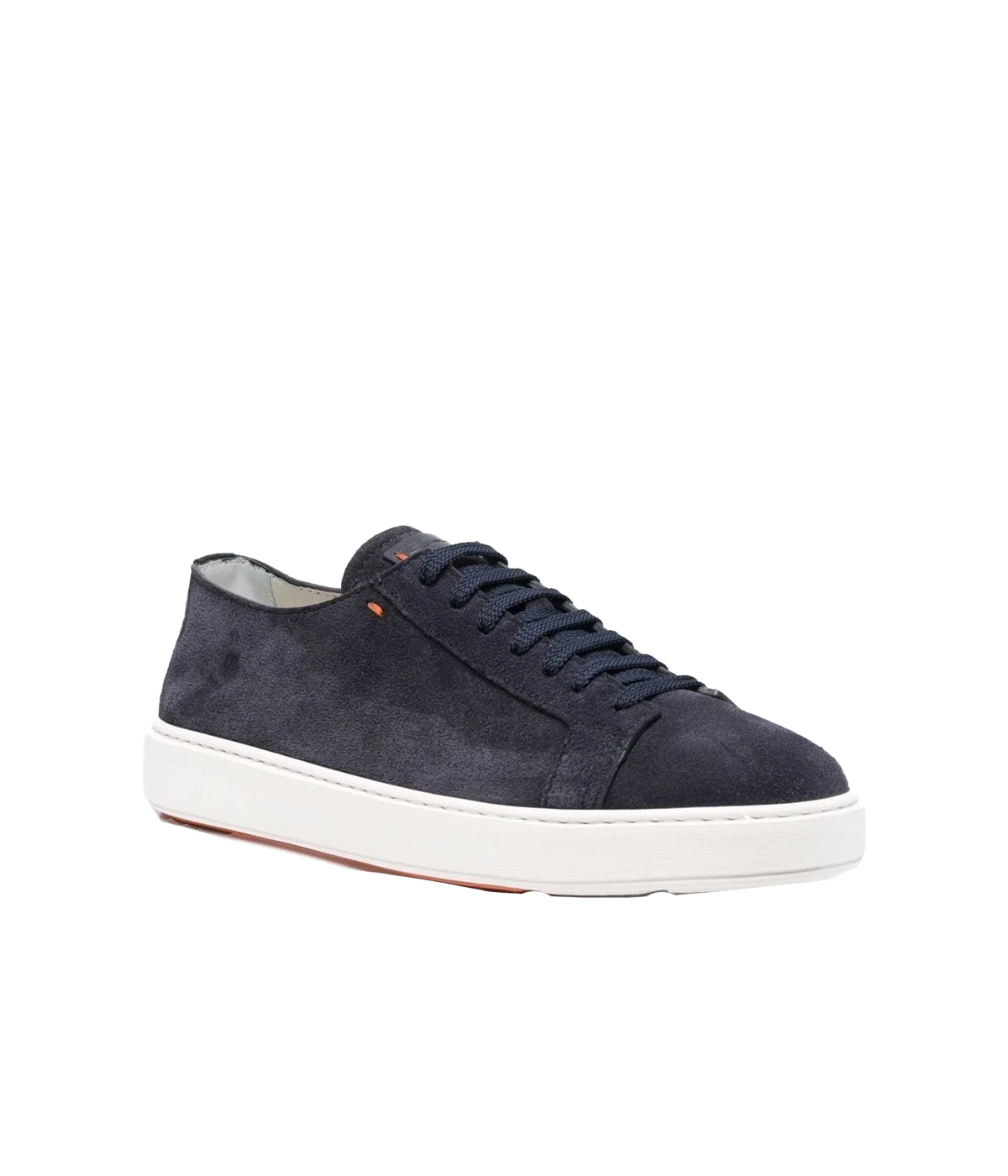 Suede Low-Top Sneakers in Oceano & Dark Blue
