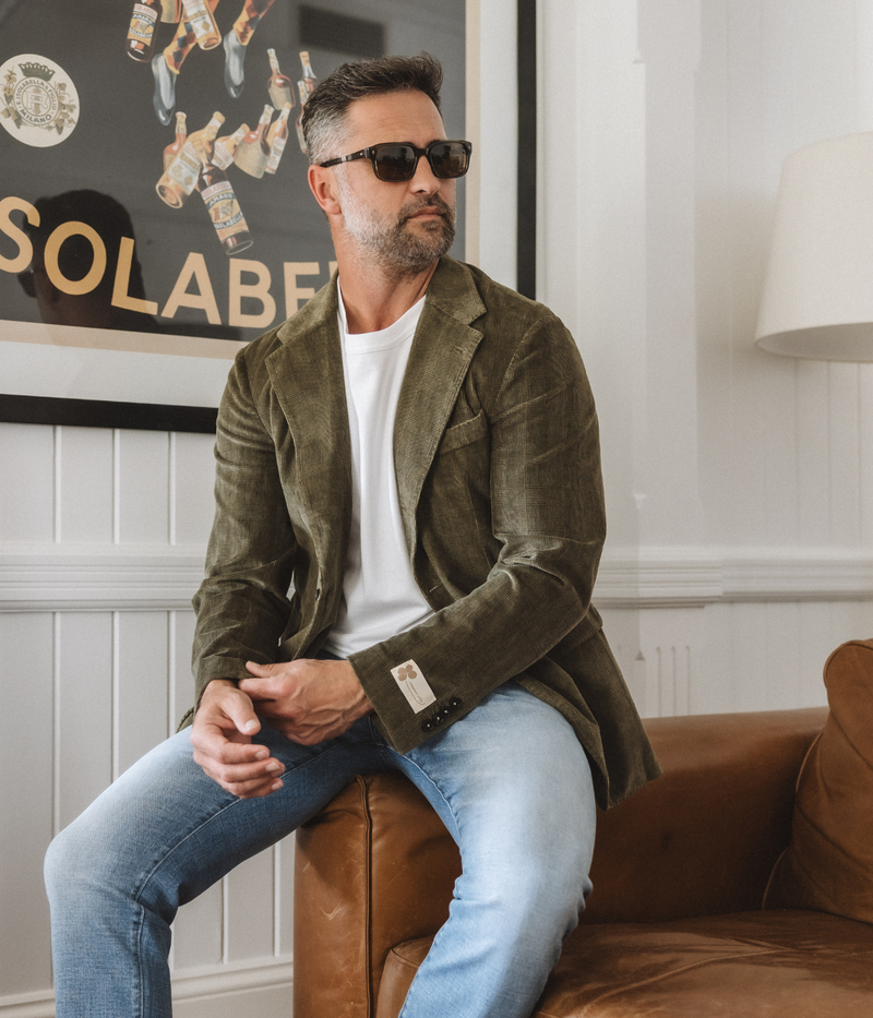 Suit Jacket in Verde