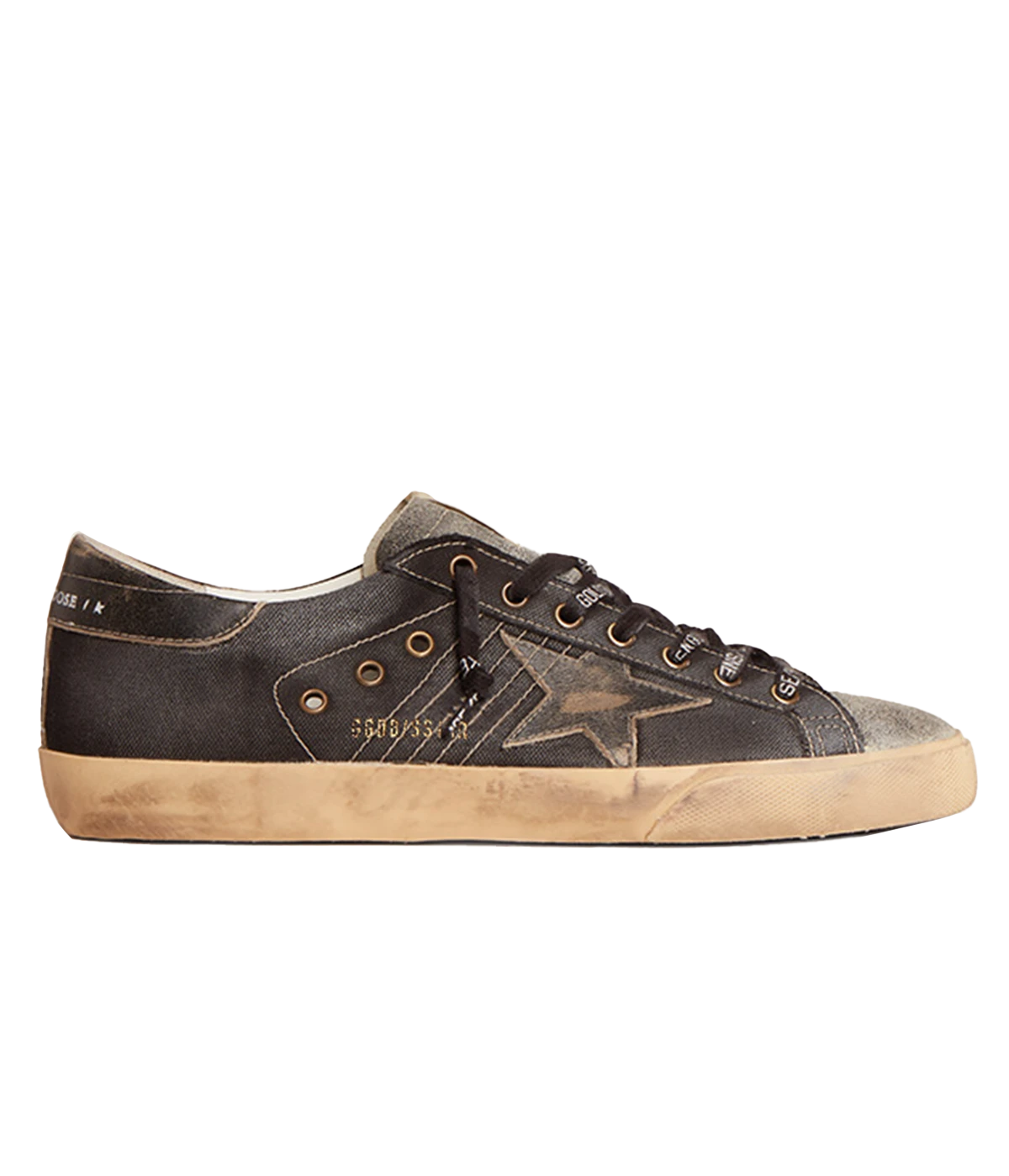 Super-Star Canvas Sneaker in Black