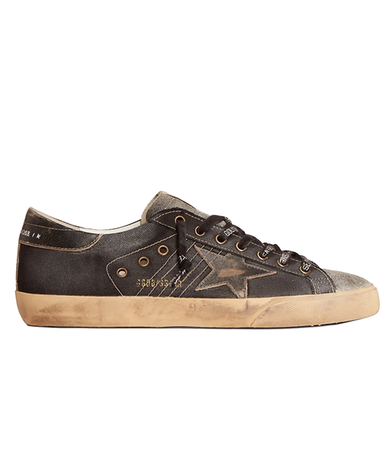 Super-Star Canvas Sneaker in Black