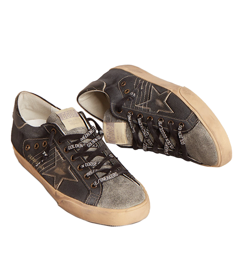 Super-Star Canvas Sneaker in Black