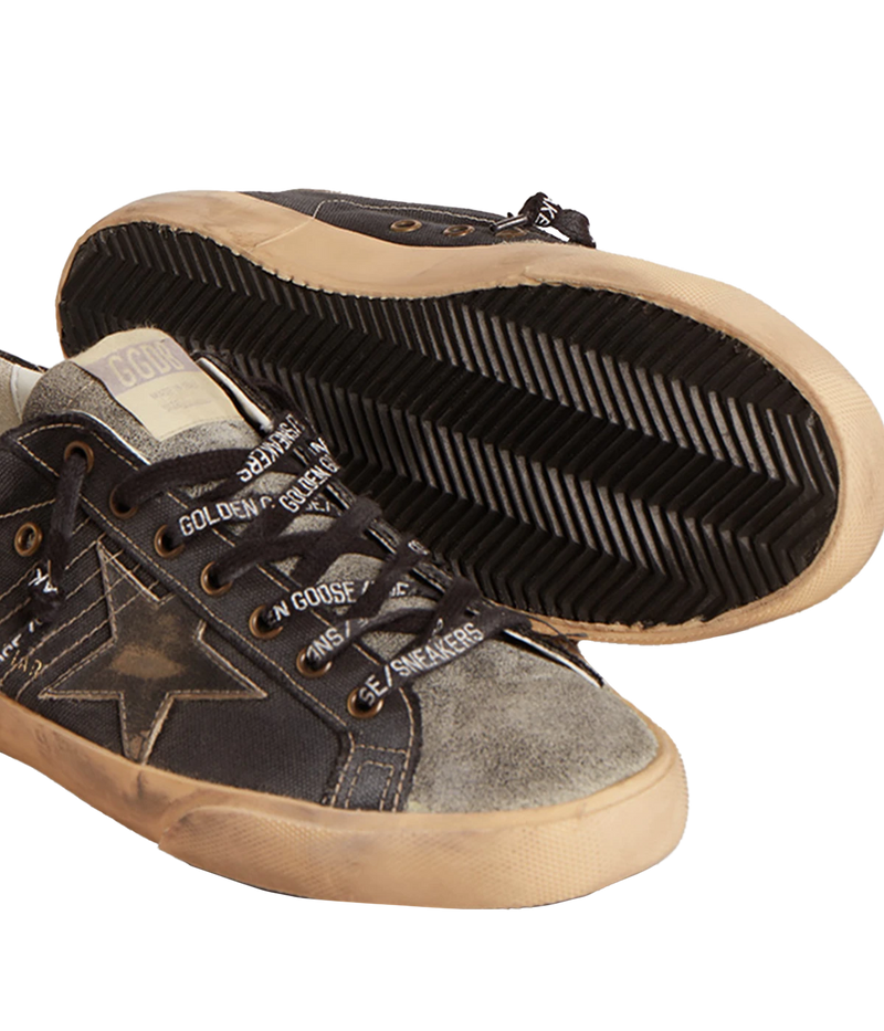 Super-Star Canvas Sneaker in Black