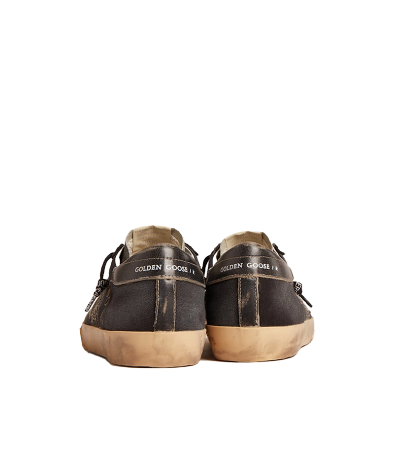 Super-Star Canvas Sneaker in Black
