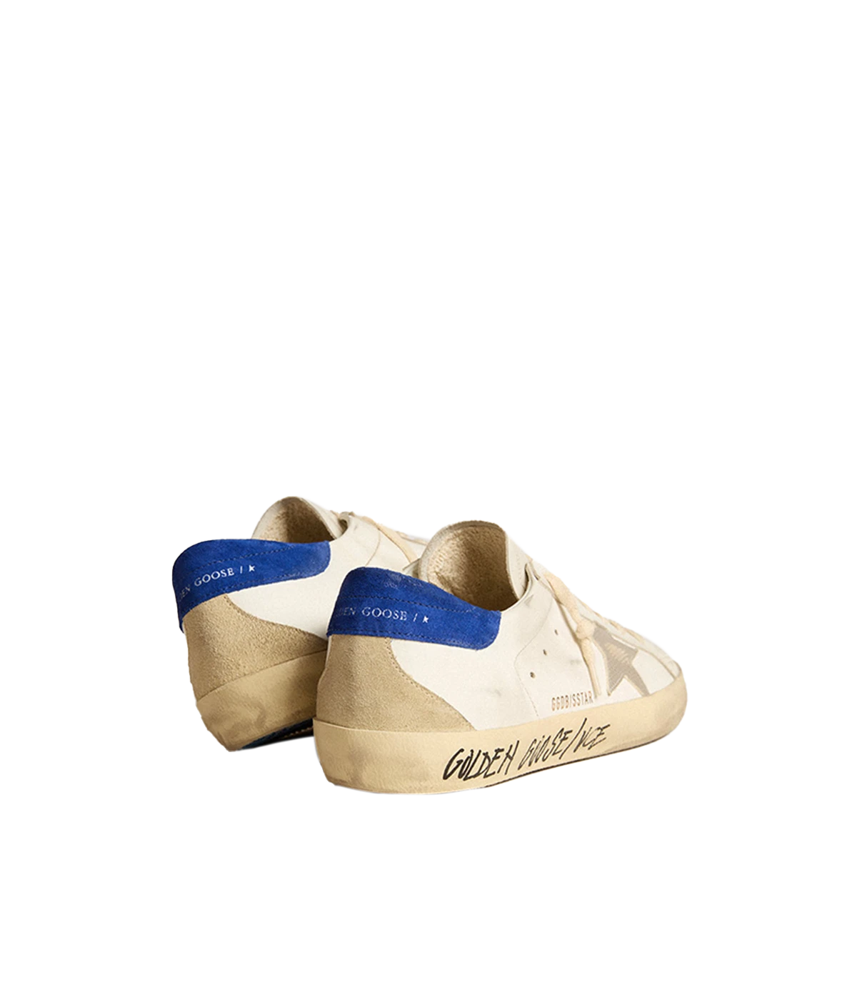 Super Star Sneaker in White, Grey, Bluette & Beige