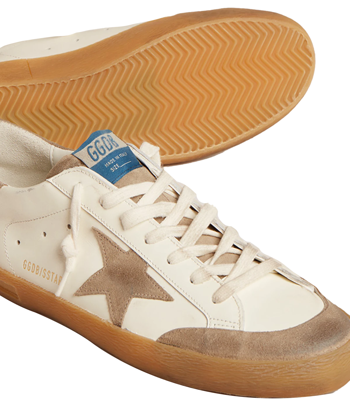 Super-Star Penstar Shiny Sneaker in Milky & Taupe