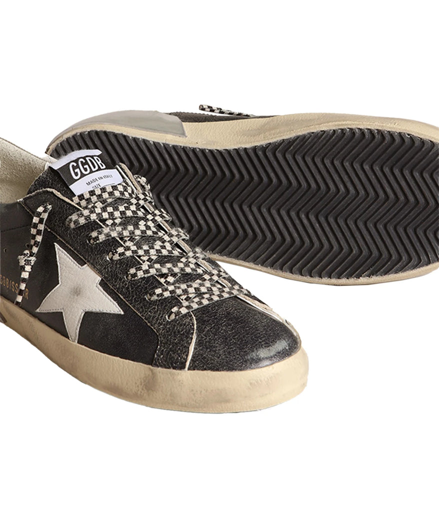 SuperStar Leather Multifoxing Sneaker in Dark Blue & White Calexico Man