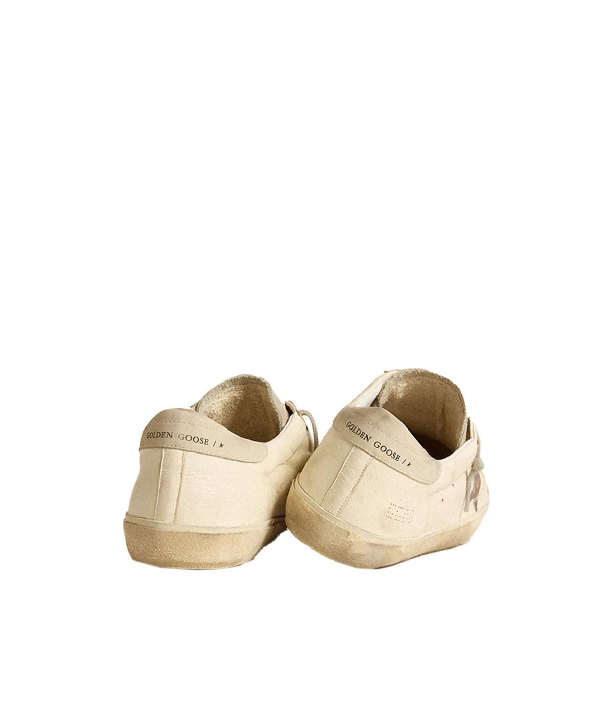 Super-Star Nappa Printed Star Sneaker in White, Ice & Brown