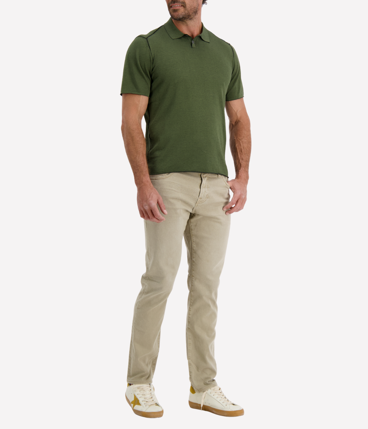 T-Shirt Polo in Forest