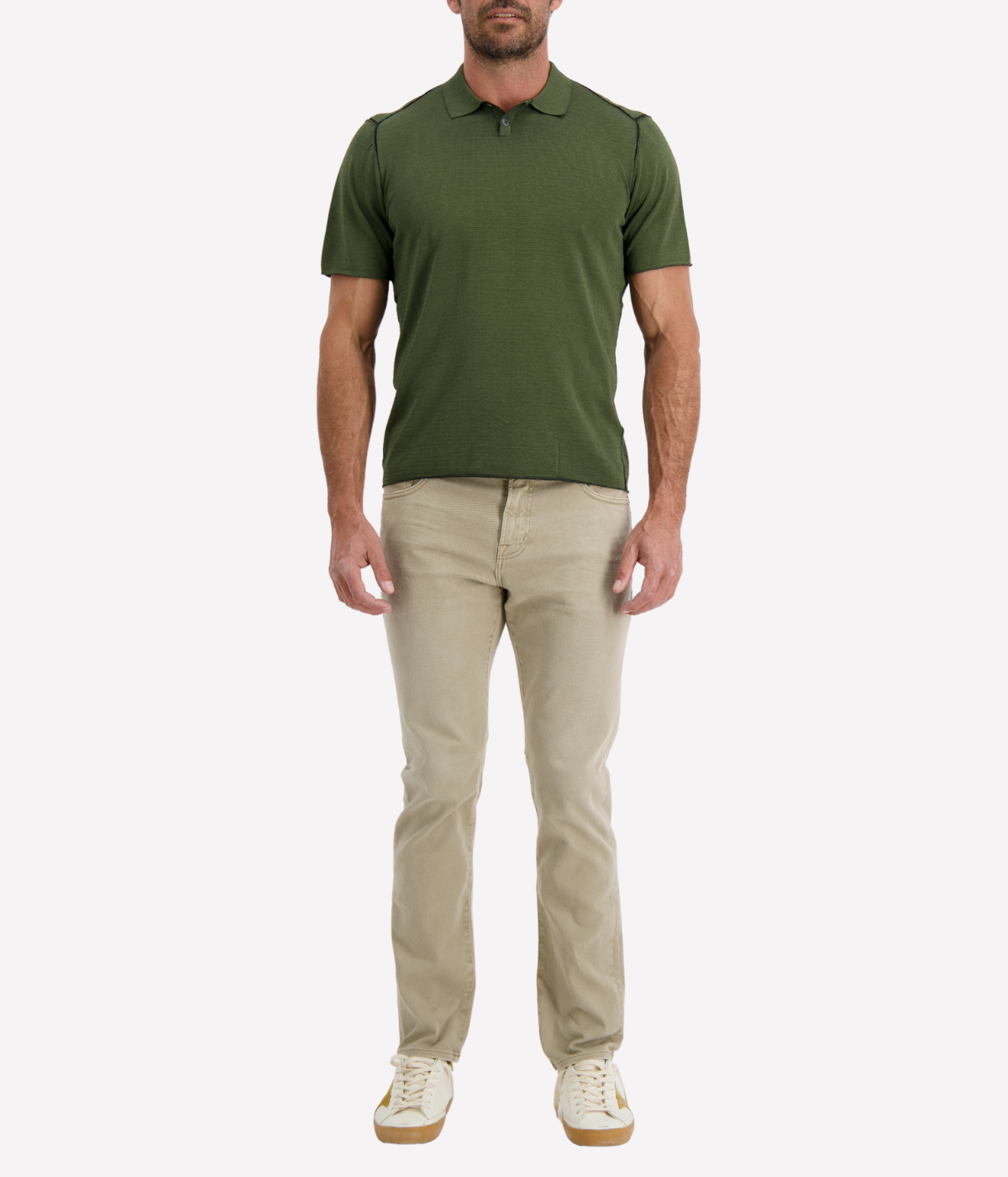 T-Shirt Polo in Forest