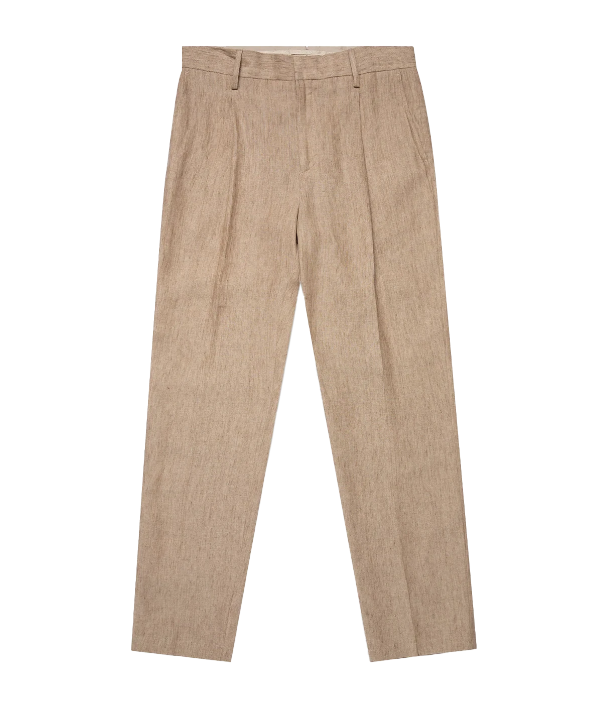 Tailored Single Pleat Trouser in Dune Melange