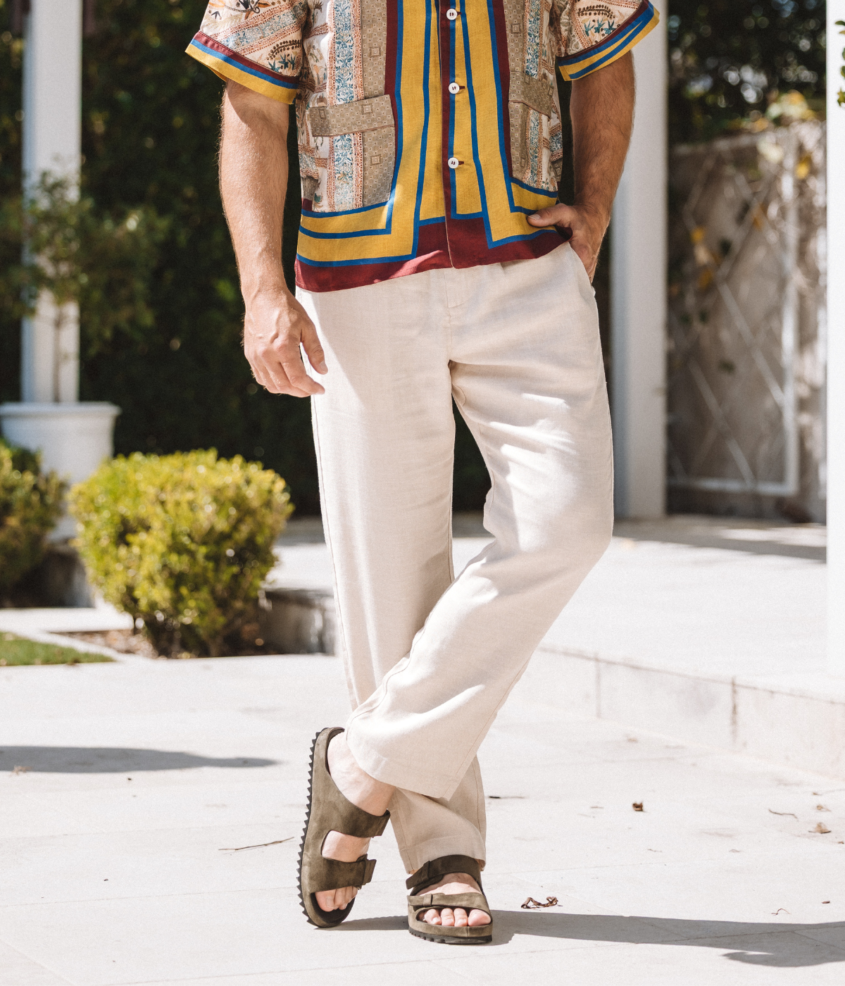 Tate Pant in Natural