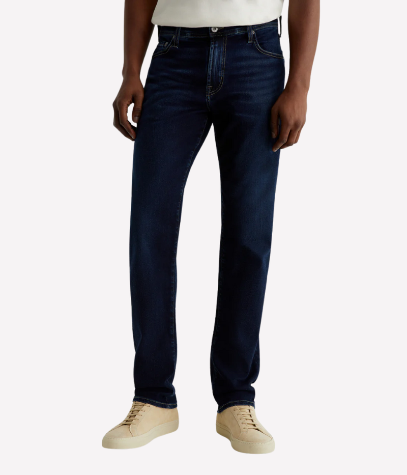 Tellis Slim Fit Jeans in Dark Indigo, Empower Denim with Stretch for Comfort and Shape Retention