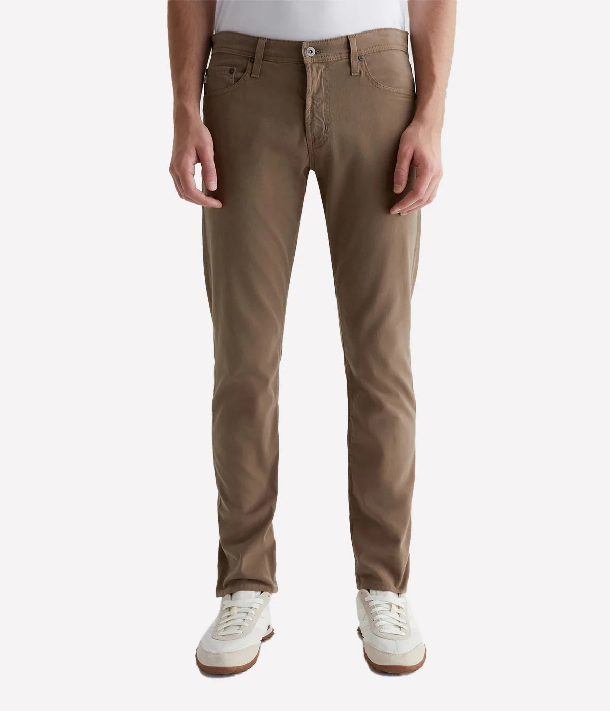 Slim leg men's jeans by AG in taupe/beige