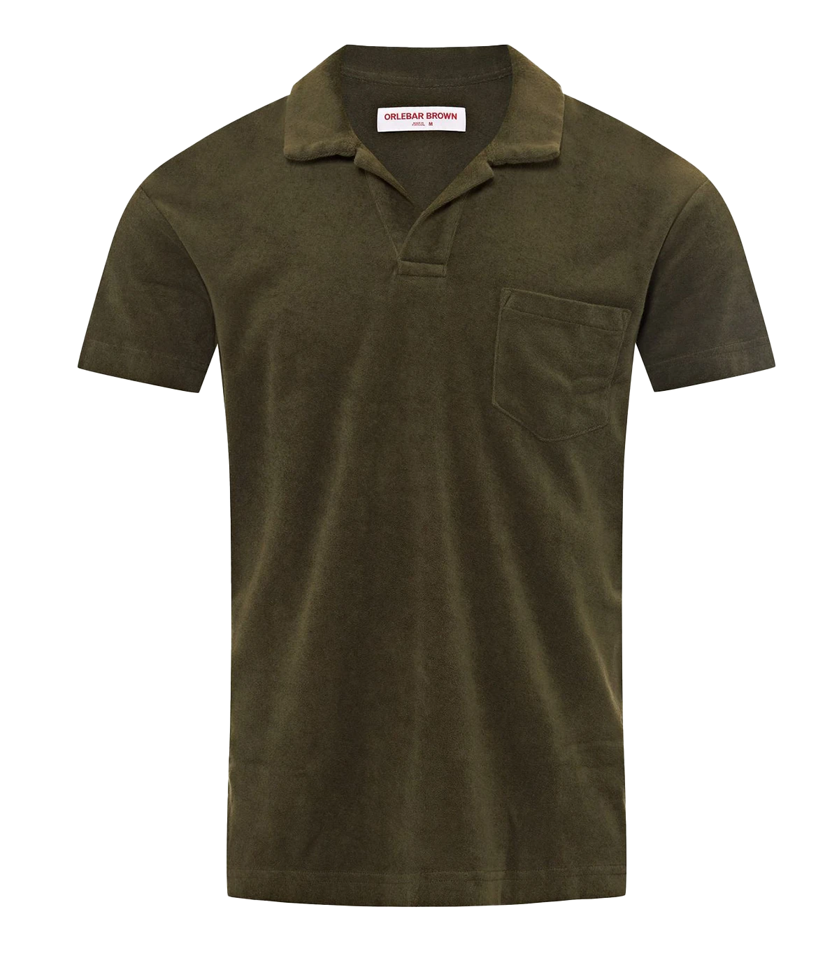 Terry Towling Polo in Palm